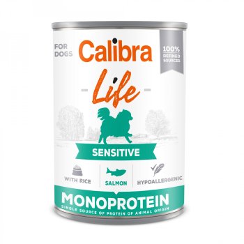 Calibra Dog Life Sensitive Salmon with rice 400g