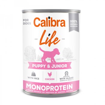 Calibra Dog Life Puppy&Junior Chicken&rice 400g